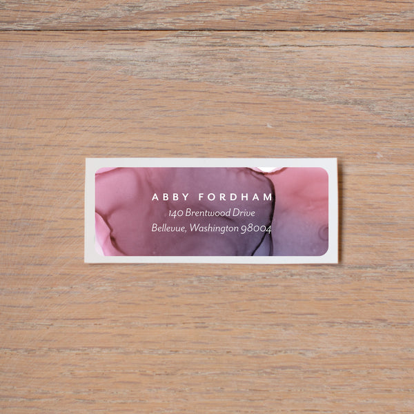 Lilac Wash return (home) address label