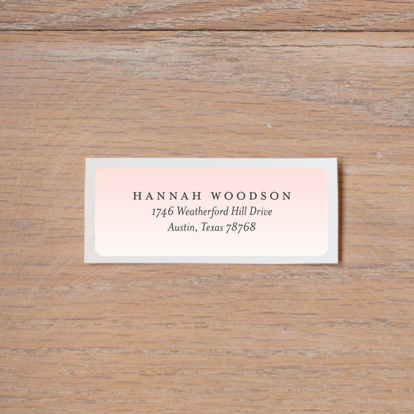 Palm Shadows return (home) address label