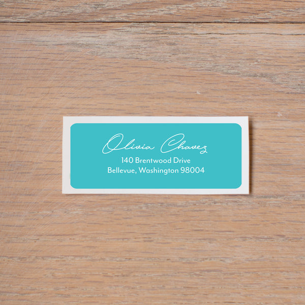 Penned Name return (home) address label