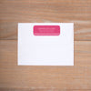 Big Name return (home) address label shown in Peony