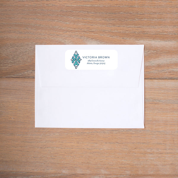 Tile Border Return (Home) Address Labels