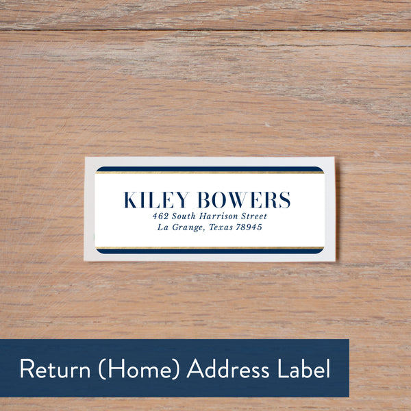 Deco Band address label