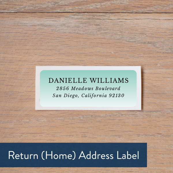 Fresh Paisley return address label