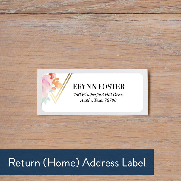 Geometric Bouquet return home address