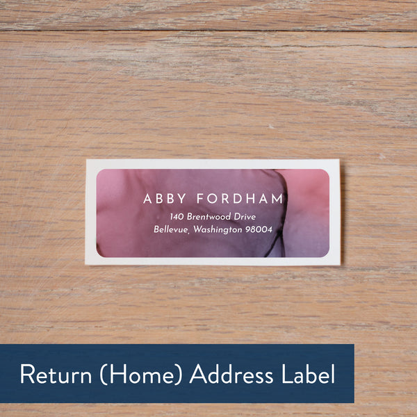 Lilac Wash return address label
