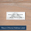Marble Blush return address label