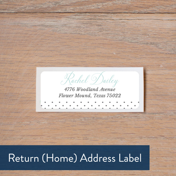 Monogram Block return address label