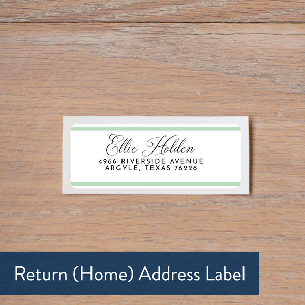 Preppy Name return address label