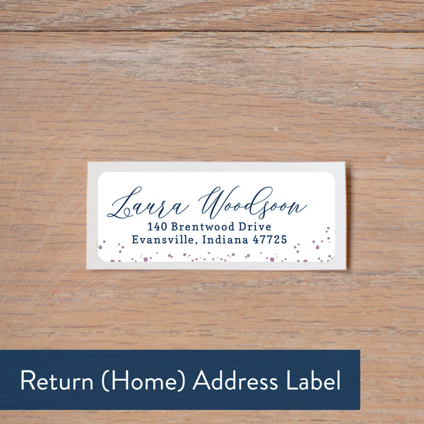 Succulent Garden return address label