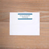 Deco Band Return (Home) Address Label shown in Night & Cobalt