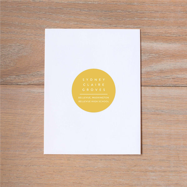 Simply Modern Initial personal sticker