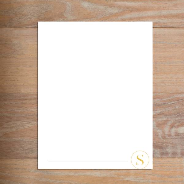 Simply Modern Initial letterhead version 3
