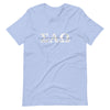 Sigma Alpha Omega Heather Blue Sorority T-shirt