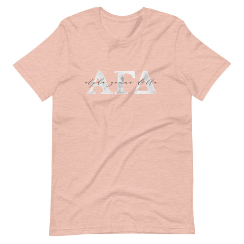 Alpha Chi Omega Prism Peach Sorority T-shirt