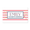 Confetti Stripes Personalized Folder Stickers