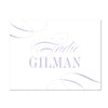 Elegant Script Personalized Folder Stickers