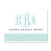Lattice Monogram Personalized Folder Stickers