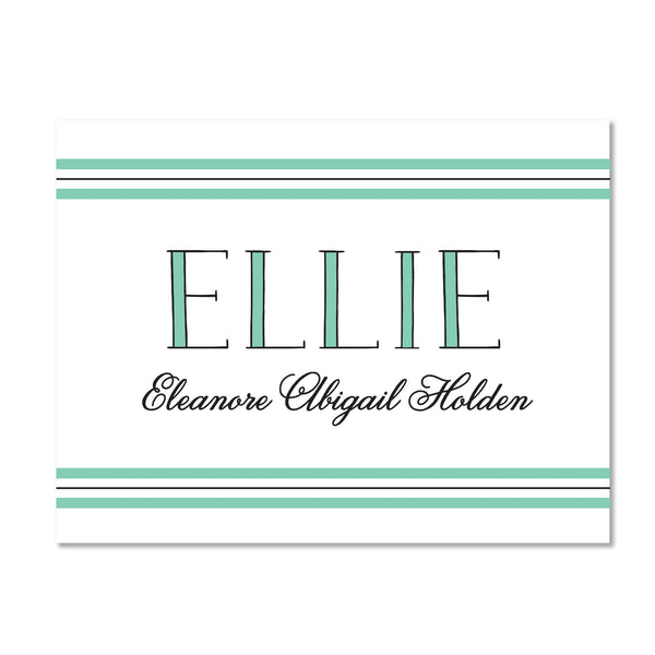 Preppy Name Personalized Folder Stickers