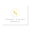 Simply Modern Initial Personalized Folder Stickers
