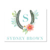 Sweet Horseshoe Personalized Folder Stickers