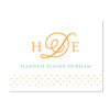 Sweet Monogram Personalized Folder Stickers