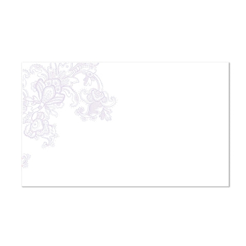 Delicate Lace Mailing Label shown in Plum