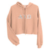 Alpha Chi Omega Marble & Muted Blush Cropped Sorority Sweatshirt