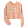 Delta Zeta Marble & Muted Blush Cropped Sorority Sweatshirt