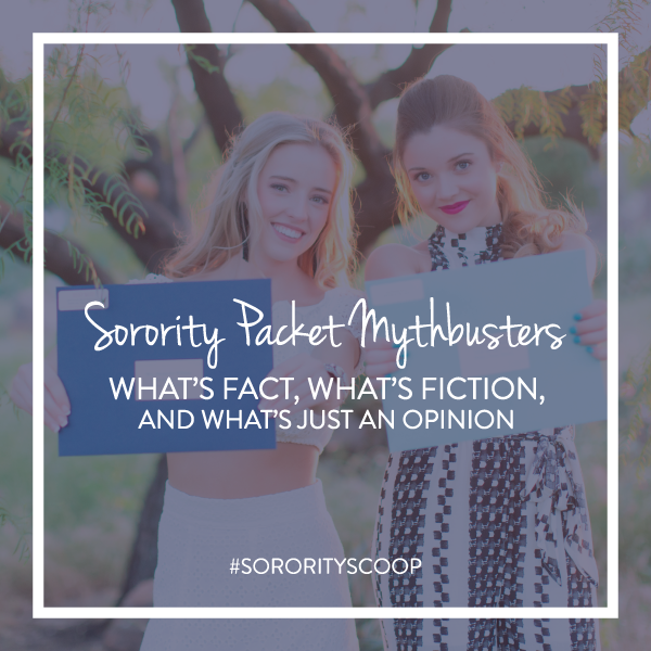 Do you still need to send printed sorority packets? Sorority Packet Mythbusters!