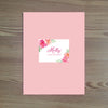 Cheerful Garden Personalized Folder Sticker shown in Blossom