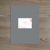 Delicate Blooms Personalized Folder Sticker shown in Pewter