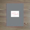 Duo Tone Personalized Folder Sticker shown in Pewter