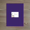 Vintage Roses Personalized Folder Sticker shown in Eggplant