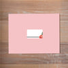 Petals mailing label shown on presentation envelope (not included in price but available as an add-on to your purchase)