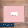 Paint Strokes mailing label