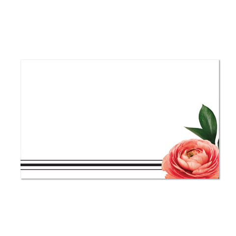 Petals mailing label shown on Blossom presentation envelope