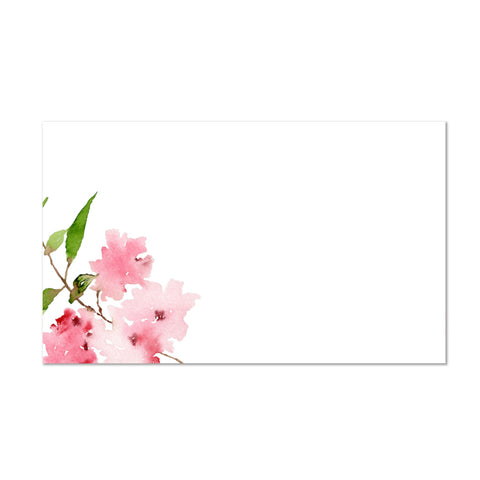 Pink Blossoms Mailing Label shown in Blossom