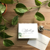 Golden Greenery Folded Note Cards