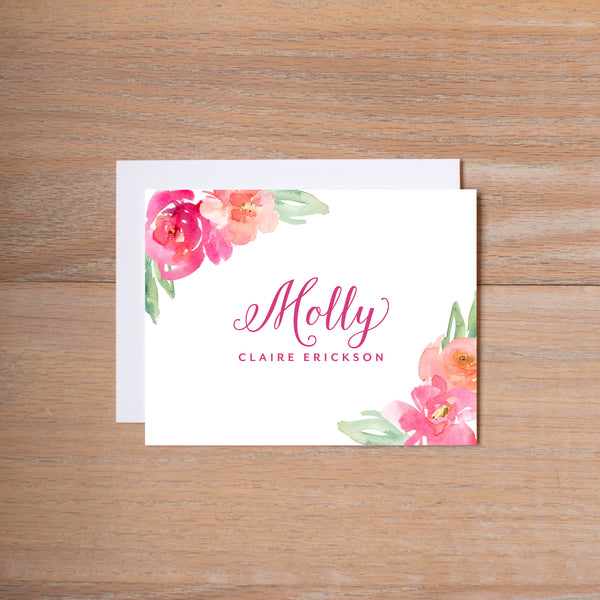Cheerful Garden Folded Note Cards