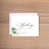 Golden Greenery personal note card (if you choose to print with us, you will also receive envelopes with your note cards)
