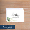 Golden Greenery note card