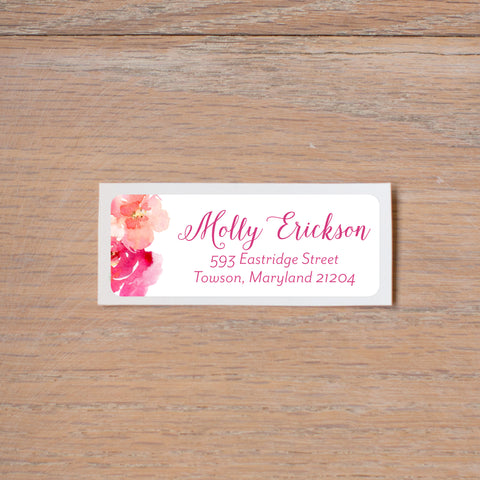 Cheerful Garden Return (Home) Address Label