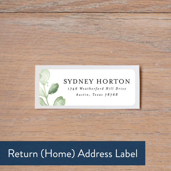 Golden Greenery return address label