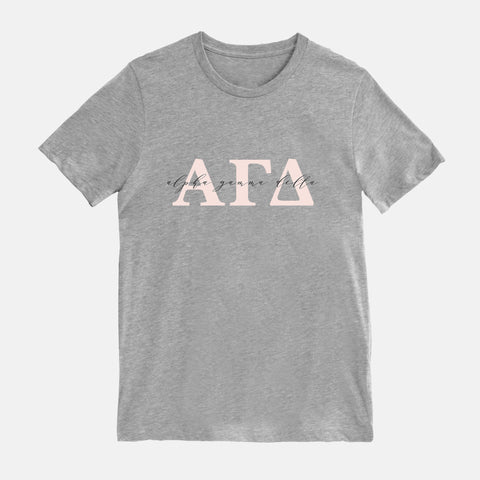 Alpha Chi Omega Blush Sorority T-shirt