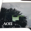 Alpha Omicron Pi White Greek Letter Vinyl Decal