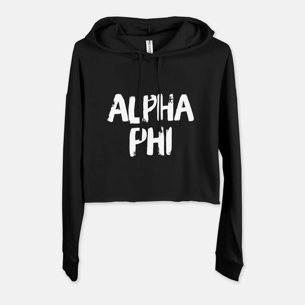 Alpha Phi Graphic Sorority Cropped Sweatshirt