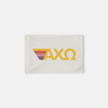 Alpha Chi Omega Sunflower Retro Stripes Greek Letter Flag