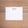 Boho Chic return (home) address label shown in Green Tea & Night