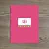Bright Garden Personalized Folder Sticker shown in Peony & Jungle
