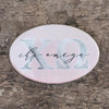Chi Omega Marble & Blush Greek Buttons